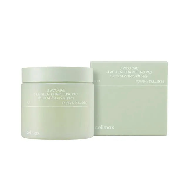 celimax - Pad Exfoliante JIWOOGAE Heartleaf BHA Peeling Pad 60 pads